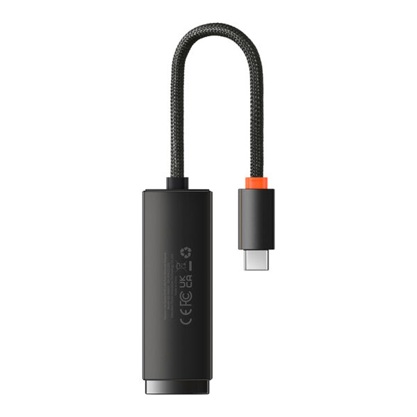 Baseus Hub Lite Series Ethernet Adapter Type-C to RJ45 LAN Port 100Mbps Black WKQX000201 - Image 2