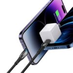 Baseus Charging Cable PD For Iphone 14 13 12 11 Glimmer Series Fast Charging Data Cable Type-C to Lightning iP 20W 2m Black CADH000101 - Image 3