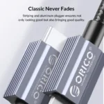 Orico Charging Cable Type-C to Lightning For Iphone 14 13 12 11 Series Braided Certified GQA29 2m Black - Image 2