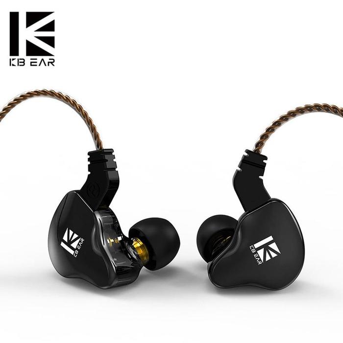 Kbear KS2 Earphone KBEAR Earphone KS2 Hybrid Earphone -Black - Image 1
