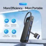 ORICO hub 4 in 1 USB 3.0 hub 4X USB 3.0 5GBPS Speed PAPW4A-U3 0.15M - Image 2