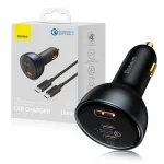 Baseus Car Charger 160W Qualcomm® Quick Charge™ 5 Technology 2C+U With 100w Type-C Cable  TZCCZM-0G - Image 7