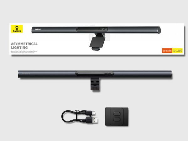 Baseus Light  I-wok 3 Series Asymmetric Light Source Magnetic Screen Hanging Light Bar 2024 Version  Cluster Black - Image 1