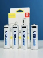 AiVR USB Rechargeable AA Batteries 4pc – 2550mWh