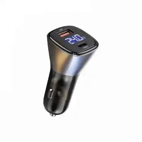 WiWU PC500 72W 2 Ports Black Car Charger (USB-C & USB-A)