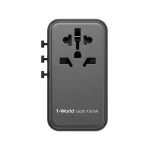 Momax 1-World Travel Adapter UA10 100W GaN 4 ports + AC