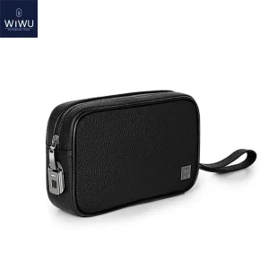 WiWU Fingerprint Lock Pouch Master Genuine Leather