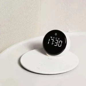 WiWU Wi-W017 Clock 5 in1 Wireless Charging Bluetooth Speaker Night Light