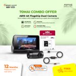 70Mai Dash Cam A810 [Combo Package ] 4K Camera Front & Rear With 256GB Memory Card UP03 24/7 Parking Surveillance kit New