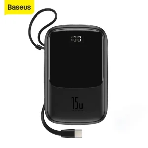 Baseus Qpow 15W 10000Mah Power Bank With Type-C Cable