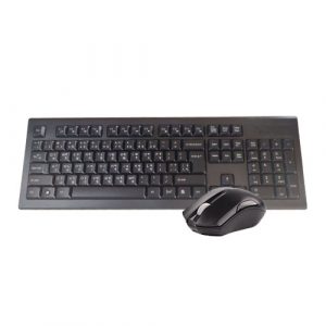 A4Tech 3000N V-Track 2.4G Wireless Bangla Keyboard With Wireless Padless Mouse