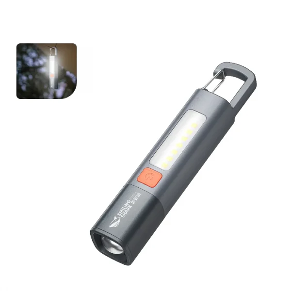 Smiling Shark Light SD1023 LED Multifunctional Flashlight with Hook