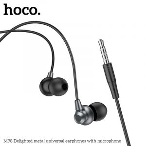 Hoco Wired Earphone M98 Metal Stereo With Mic