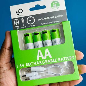 SmarToools TYPE C RB40 AAA and AA Rechargeable Pencil Batteries (4Pcs Set)