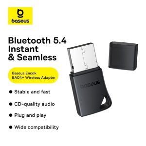 Baseus Bluetooth Receiver Encok BA04+ 5.4 Version 20M Long Distance Connection A10082600121-00