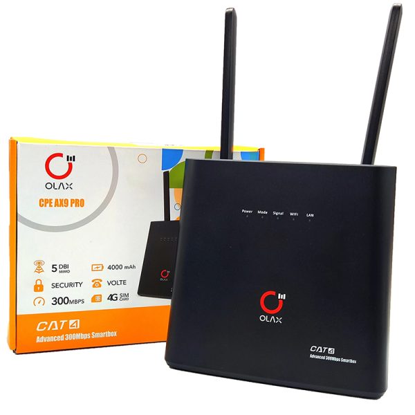 OLAX AX9 Pro Wireless 4g Wifi Router 300 Mbps 4G LTE Router Wifi wtih Sim Card Slot