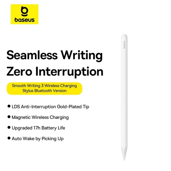 Baseus Stylus Pen For IPAD Smooth Series 3 Magnetic Wired Charging Active Version P80080805213-01 - Image 1