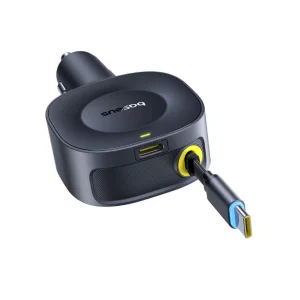 Baseus PrimeTrip VR2 Car Charger with Retractable Cable C+C 30W Cosmic Black C0206400