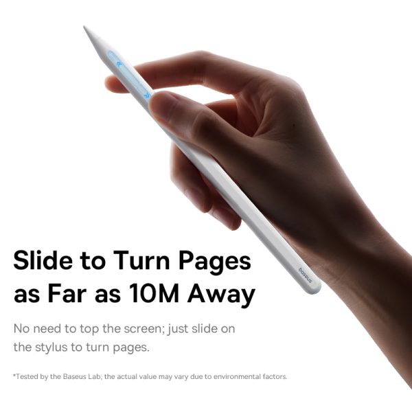 Baseus Smooth Writing PS4 360° Touch Operation Wired Charging Stylus Moon White - Image 1