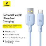 Baseus Silky Series Fast Charging Cable USB to Type-C 100W 1m Galaxy Blue P10377703313-00