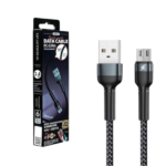 REMAX RC-124m 1m 2.4A USB to Micro USB Fast Charging Data  Cable (Black)