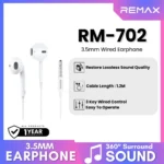 REMAX - RM-702 3.5mm Wired Earphone - White