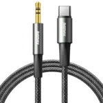 REMAX 1.2m Type-C to 3.5mm Audio Adapter Cable Aluminum Alloy Braided Cord
