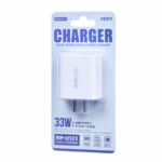 Chargeur Rapide 33W USB + Type-C REMAX Kiddy Series RP-U122 - EU - Blanc