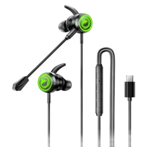 REMAX RM-709a Type-C Digital Gaming Wired Earphones In-Ear Headset with Detachable Mic / RGB Lighting