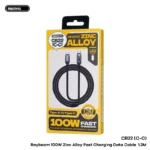 Raybeam 100w zinc alloy fast charging data cable 1.2m