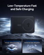 Baseus Wireless power Bank QI2 EnerFill  Fm12  Magnetic Power Bank 10000mAh 22.5W Cosmic Black With Type-c Cable -E0028500 - Image 3