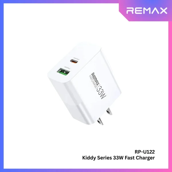 Remax Rp-U122 Remax Rp-U122 33W USB A PD Fast Charging Adapter For samsung Iphone google Pixel - Image 1