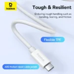Baseus Cable Thunderbolt 4 Superior Series 2 USB4 8K 40gbps Full-Function Fast Charging Cable Type-C to Type-C 240W 2m Moon White -P10365200211-05